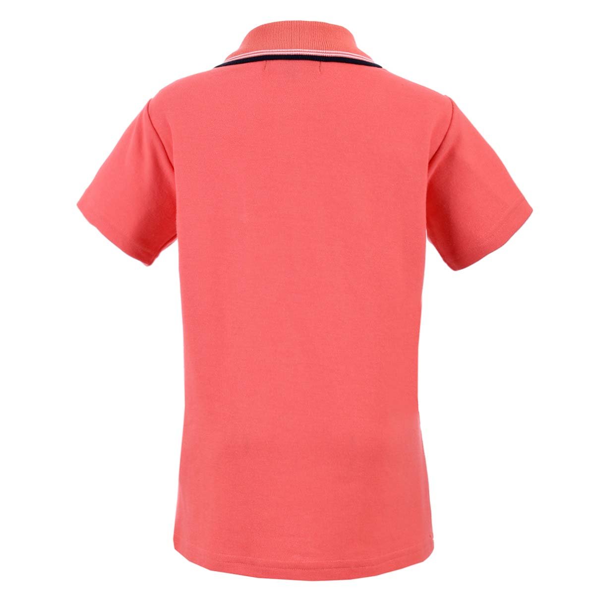 Playera Polo Naranja con Rayas Y Manga Corta para Niño Royal Polo Club