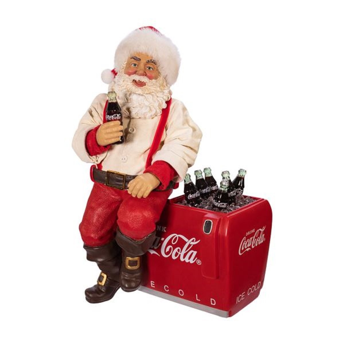 Santa en Congelador Coca-Cola 25 Cm