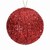 Esfera Rayada Color Rojo con Diamantina 12 Cm