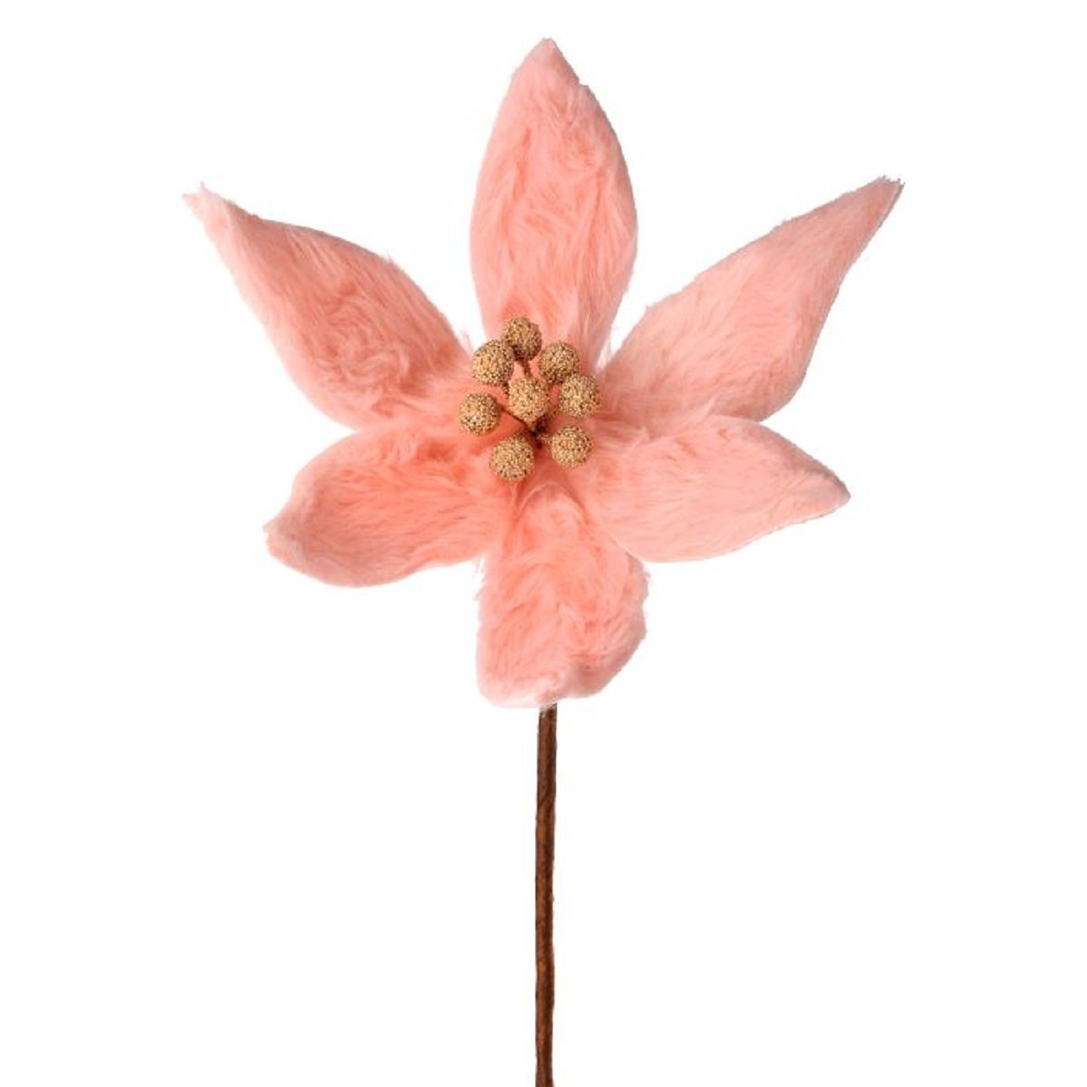 Flor Nochebuena de Peluche Rosa 60 Cm