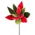 Flor Nochebuena de Terciopelo Rojo Y Verde 60 Cm