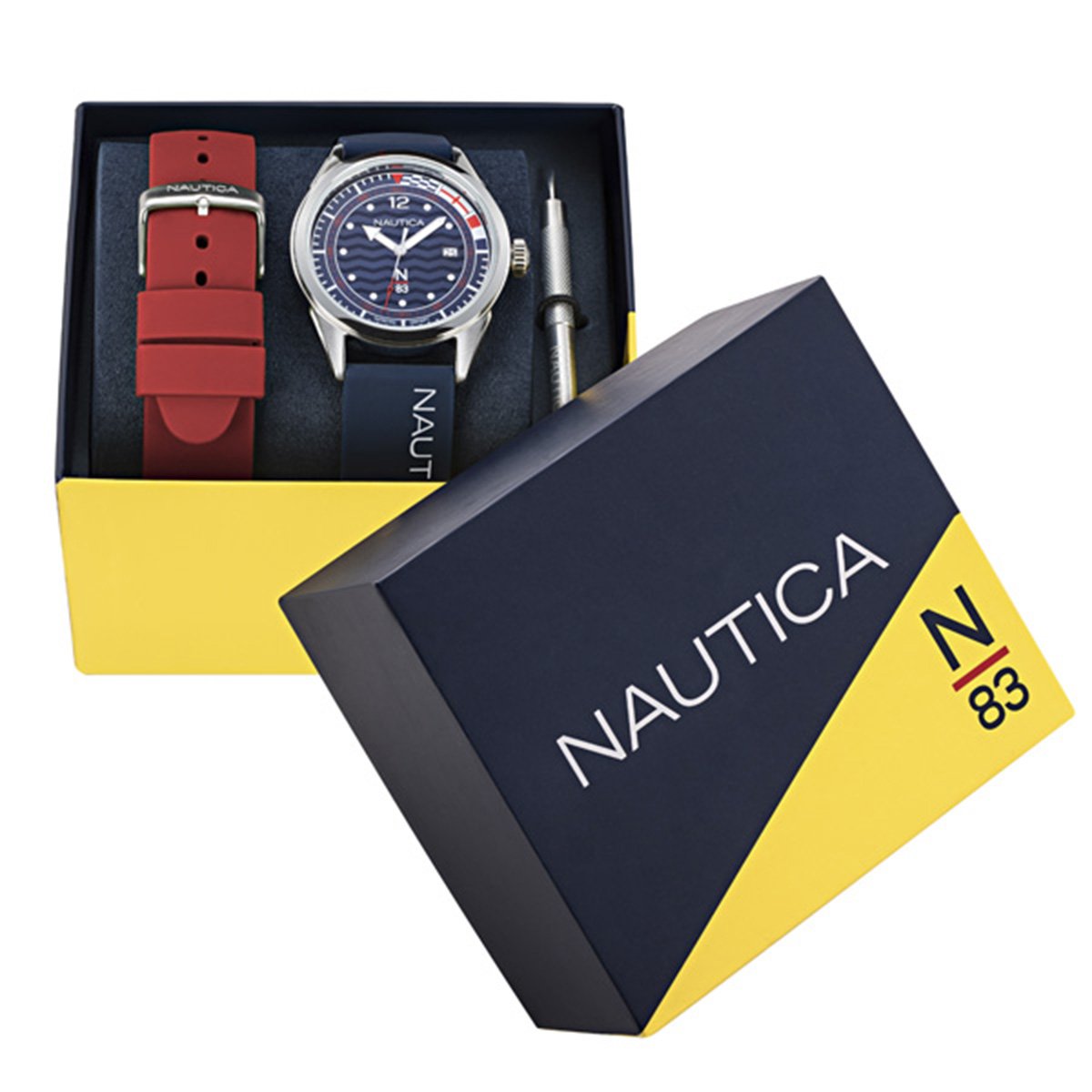 Reloj Azul / Rojo para Hombre Nautica N83