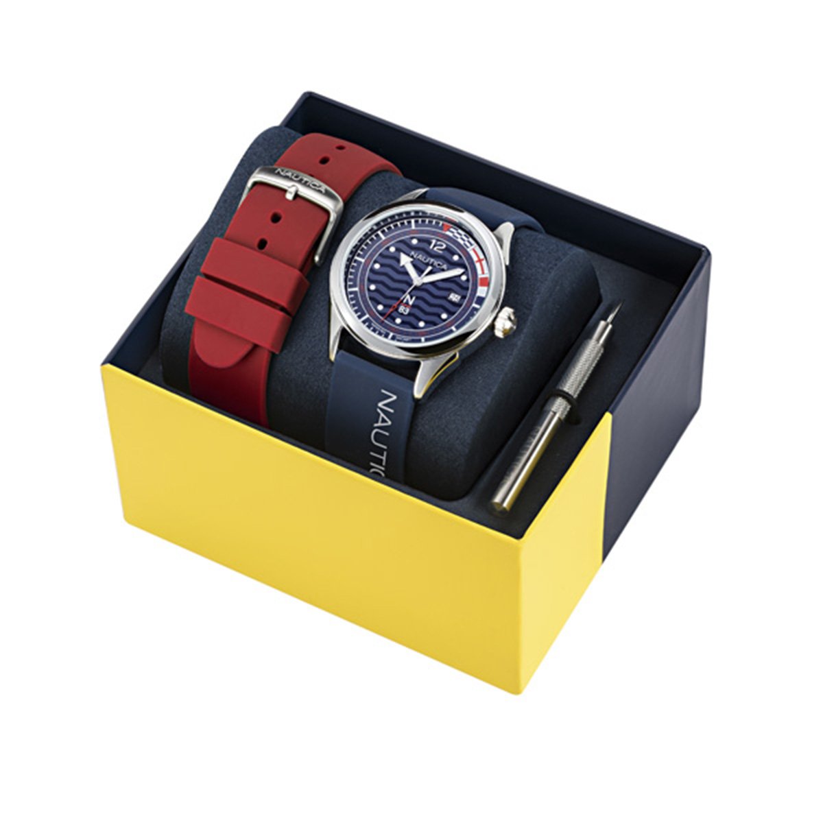 Reloj Azul / Rojo para Hombre Nautica N83