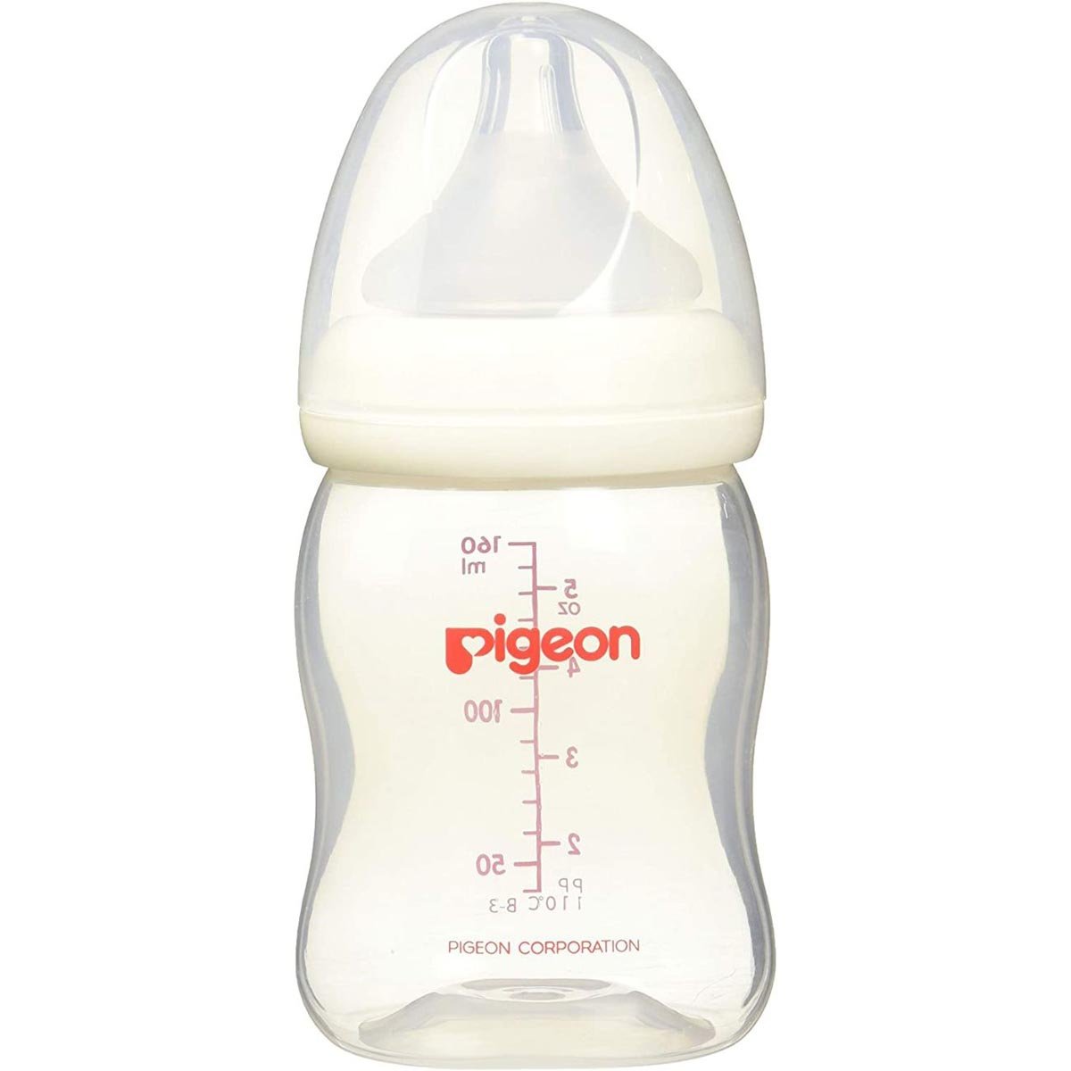 Biberón Peristáltico Plus 5 Oz. Boca Ancha Blanco Pigeon