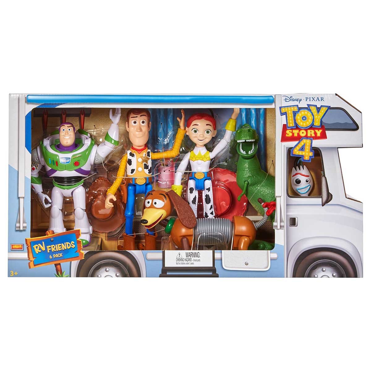 Toy Story 6 Figuras de Acción Woody, Buzz Lightyear, Forky, Jessie, Slinky Y Rex