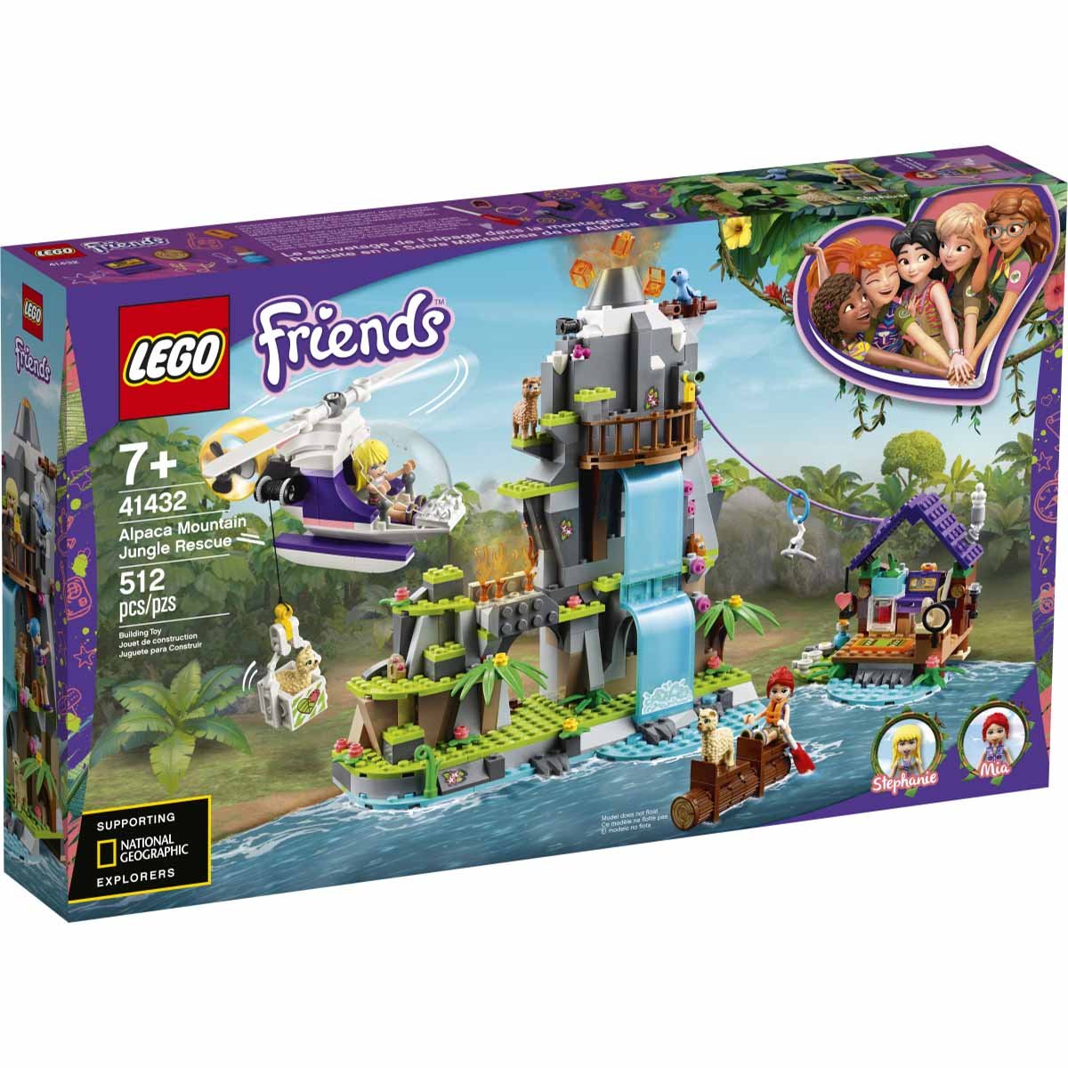 Rescate en la Selva Montañosa de la Alpaca Lego Lego Friends