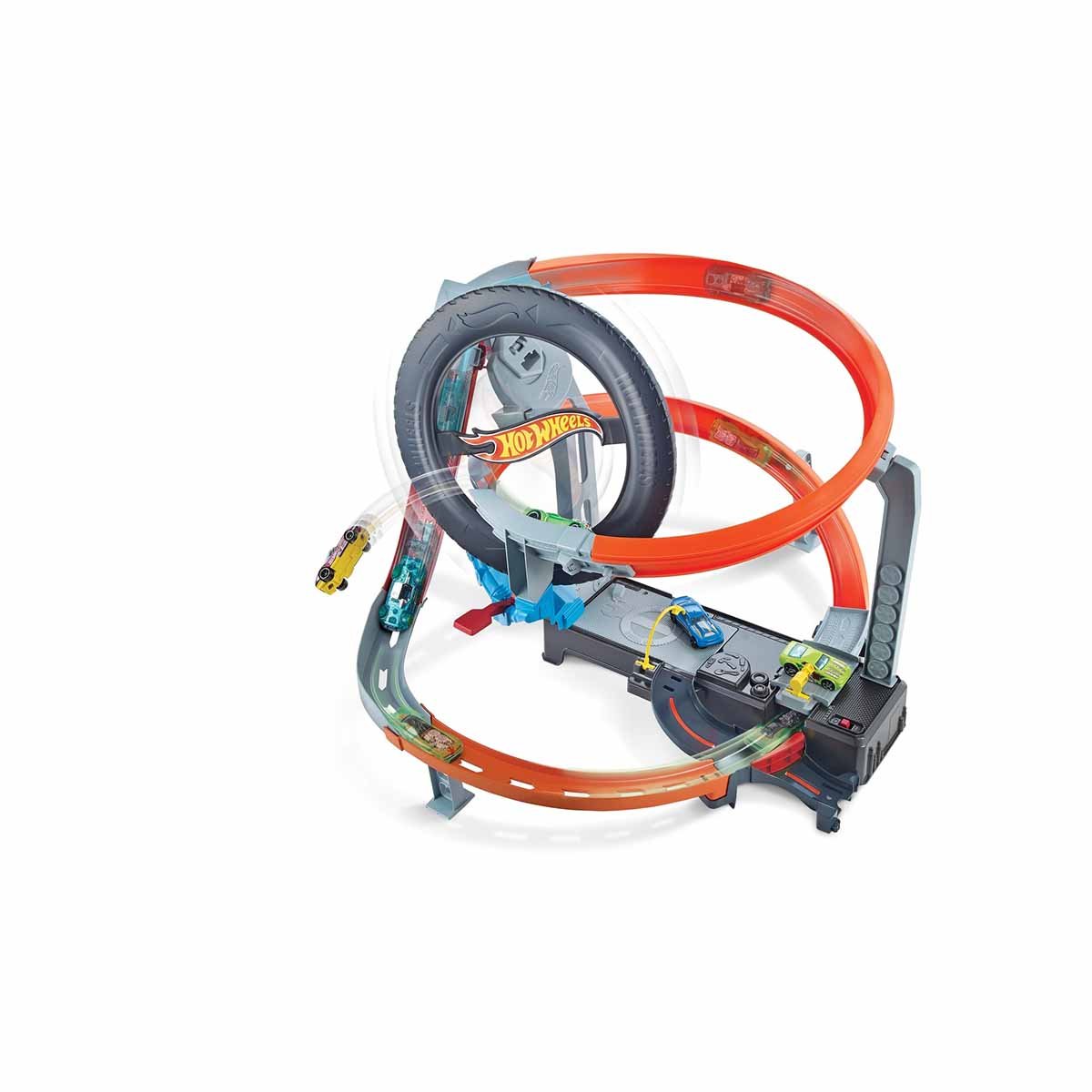 Pista de Juguete Hyper-Boost Tire Shop Hot Wheels City