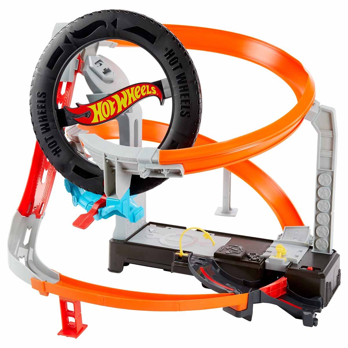Pista de Juguete Hyper-Boost Tire Shop Hot Wheels City