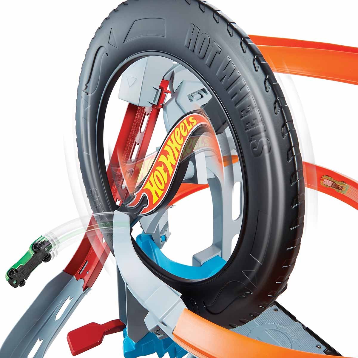 Pista de Juguete Hyper-Boost Tire Shop Hot Wheels City