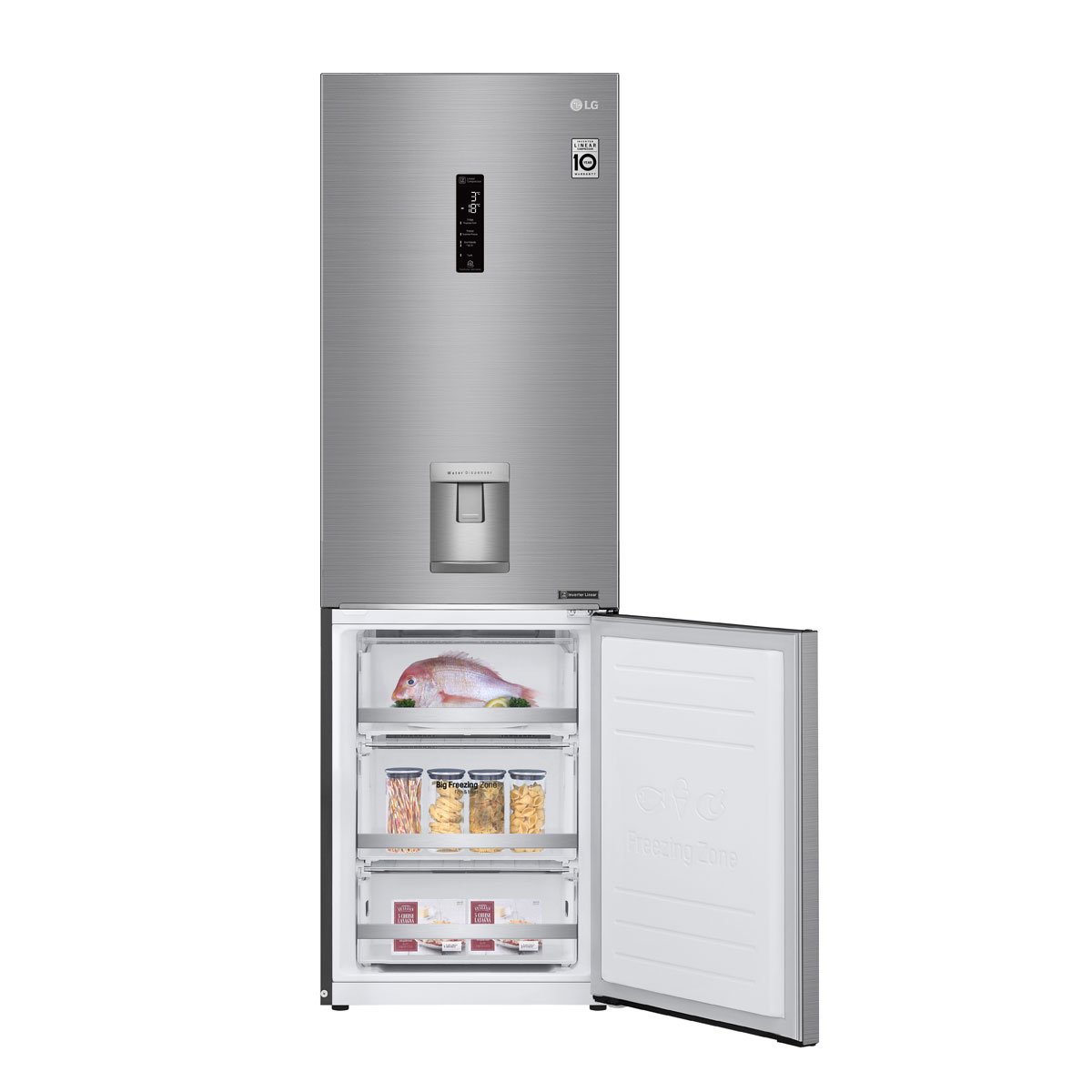 Refrigerador 12 P3 Congelador Inferior Silver Lb37Spp Lg