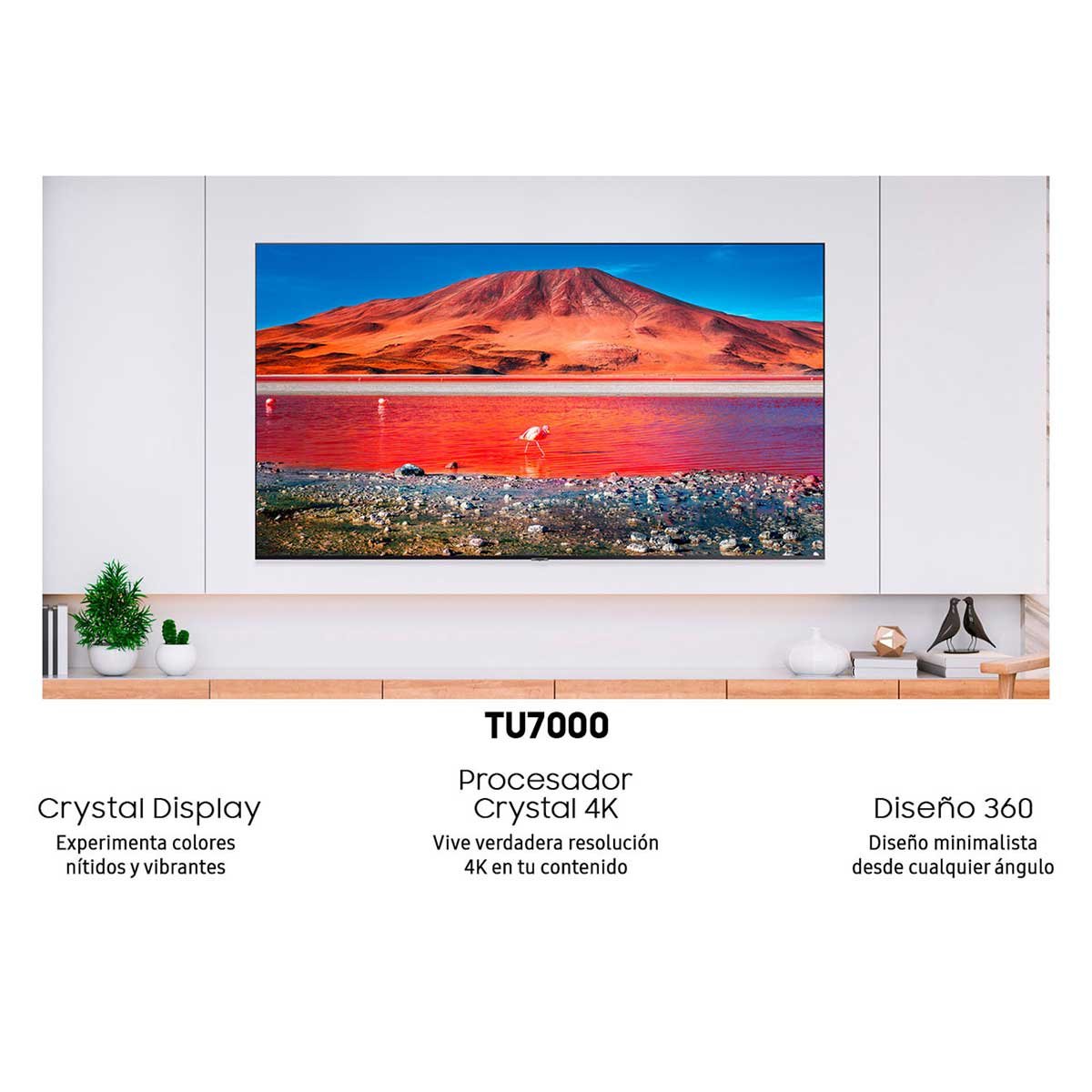 Pantalla 55" Crystal Uhd 4K Un55Tu7000Fxzx Samsung