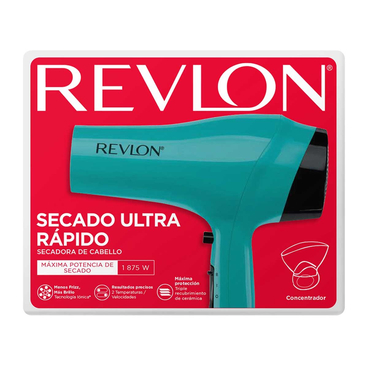 Revlon Essentials Secadora Iónica de Secado Rápido Aqua