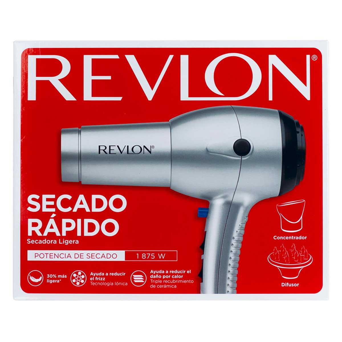 Revlon Perfect Heat Secadora de 1875W con Tecnología Iónica Y Turmalina