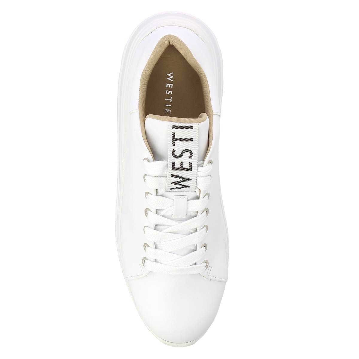 Tenis Tipo Chunky con Plataforma Color Blanco Westies