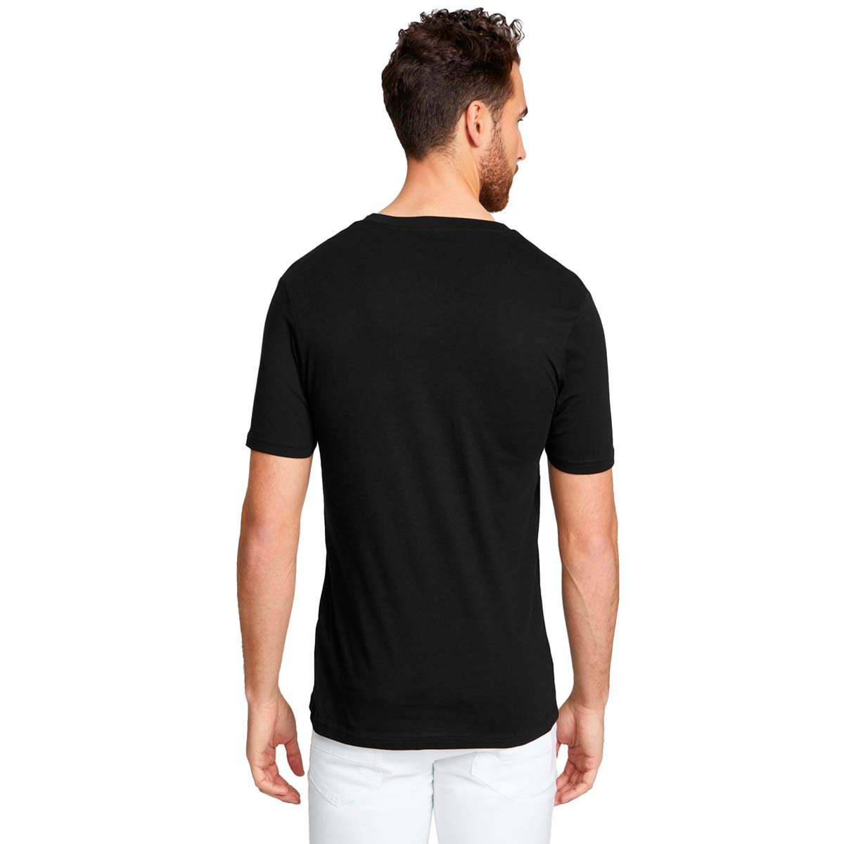 Playera Negra Combinado para Caballero G By Guess