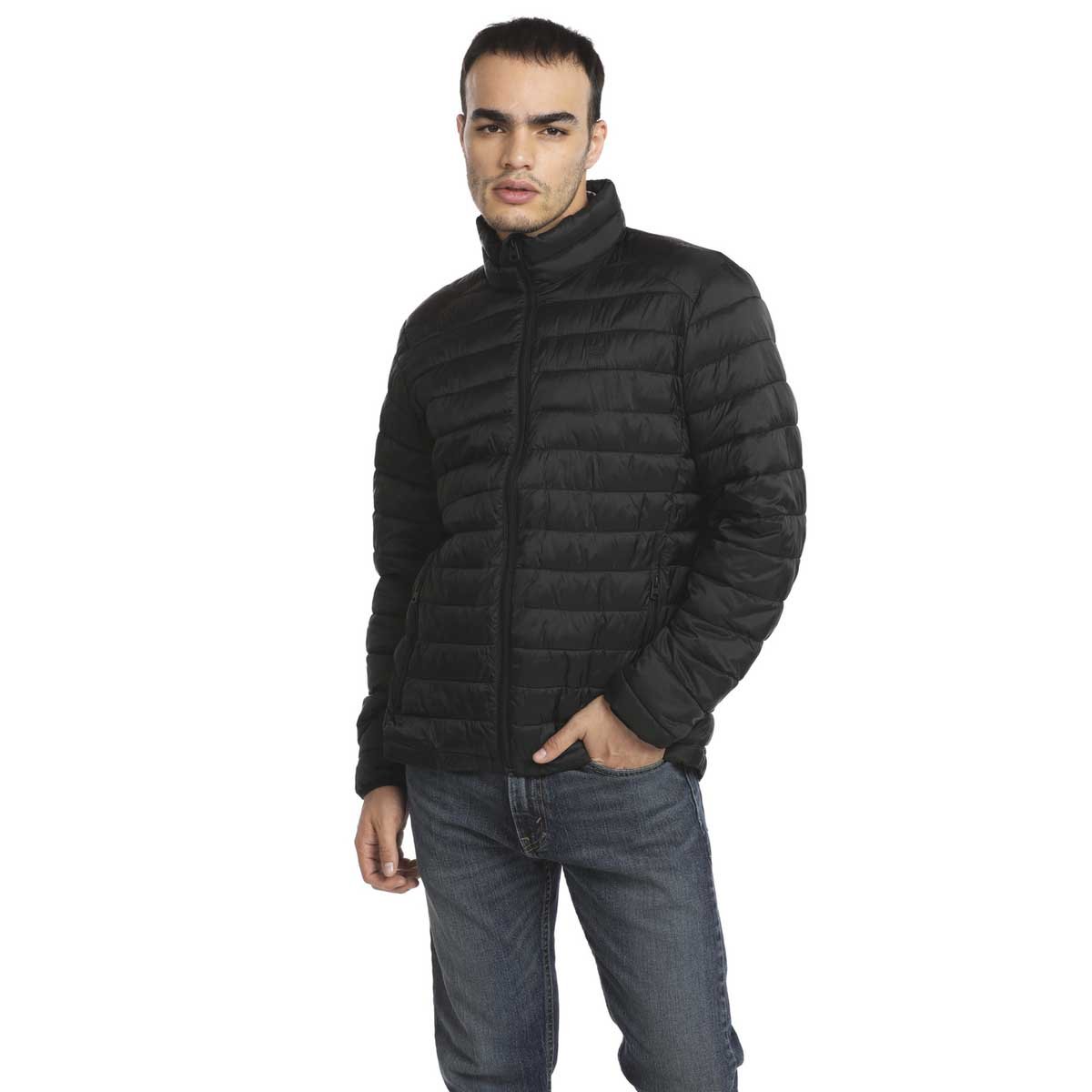 Chamarra Acolchada Negra para Caballero