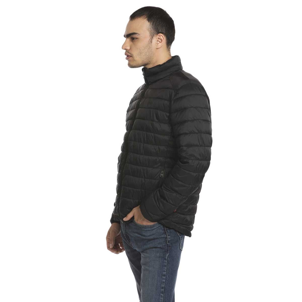 Chamarra Acolchada Negra para Caballero