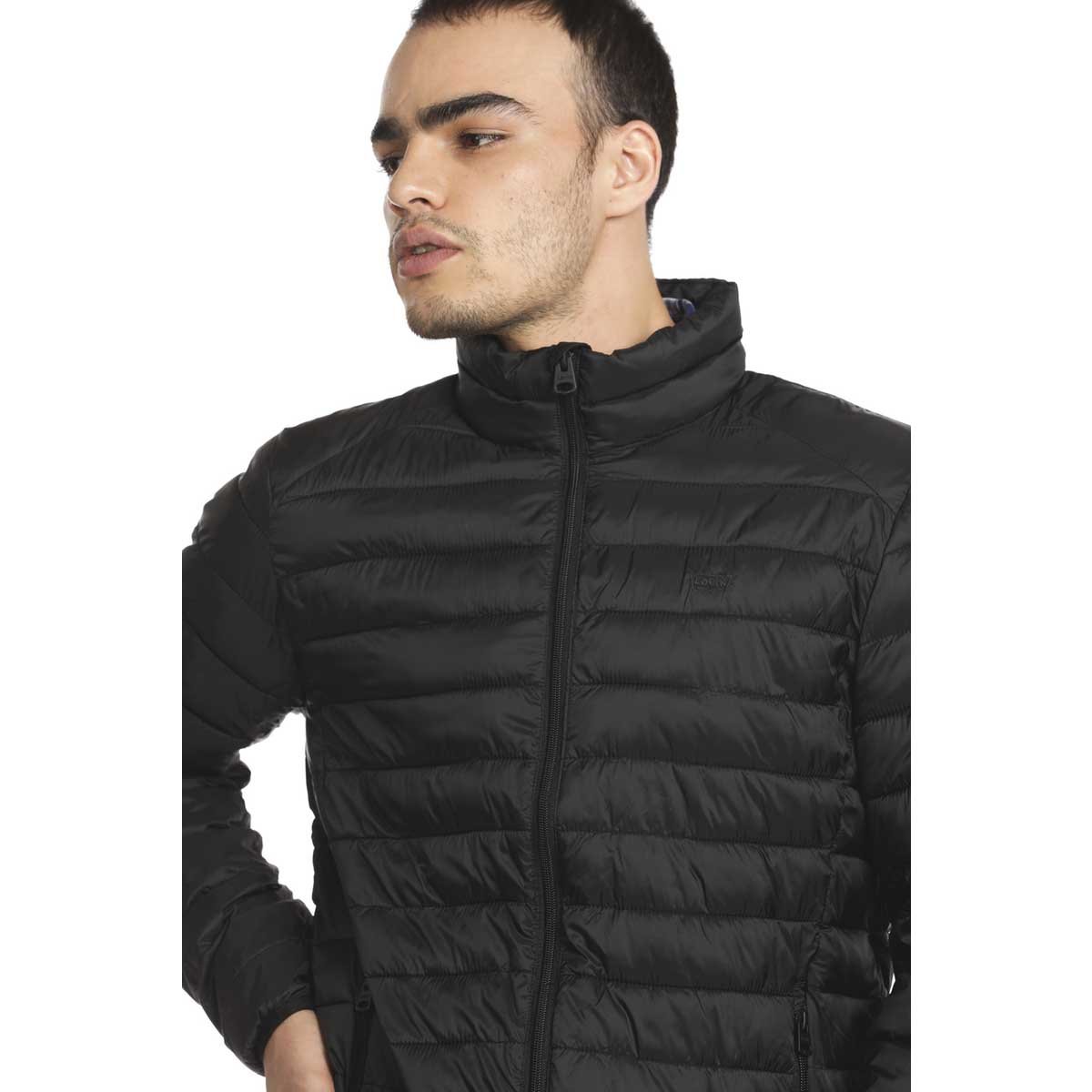 Chamarra Acolchada Negra para Caballero