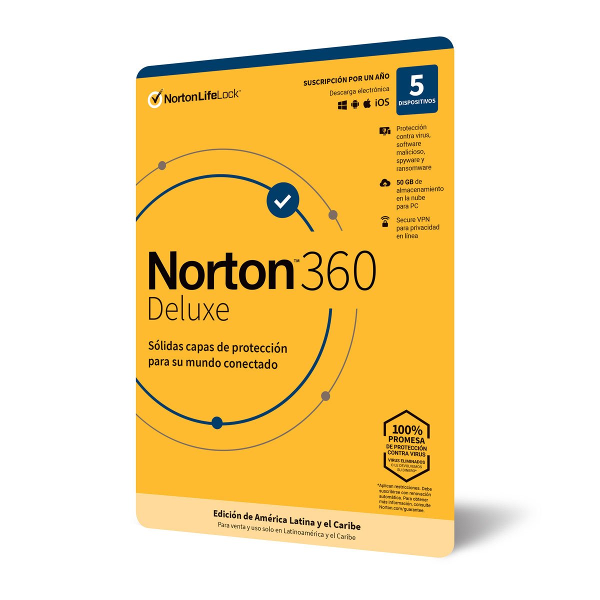 Norton 360 Deluxe 5 Dispositivos 1 Año