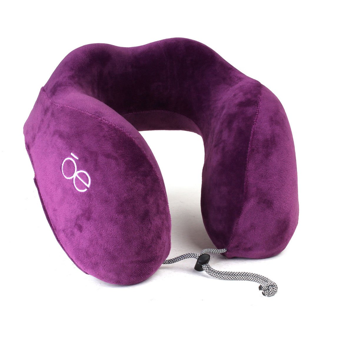 Almohada de Viaje Ergonómica con Antifaz Morado Cloe