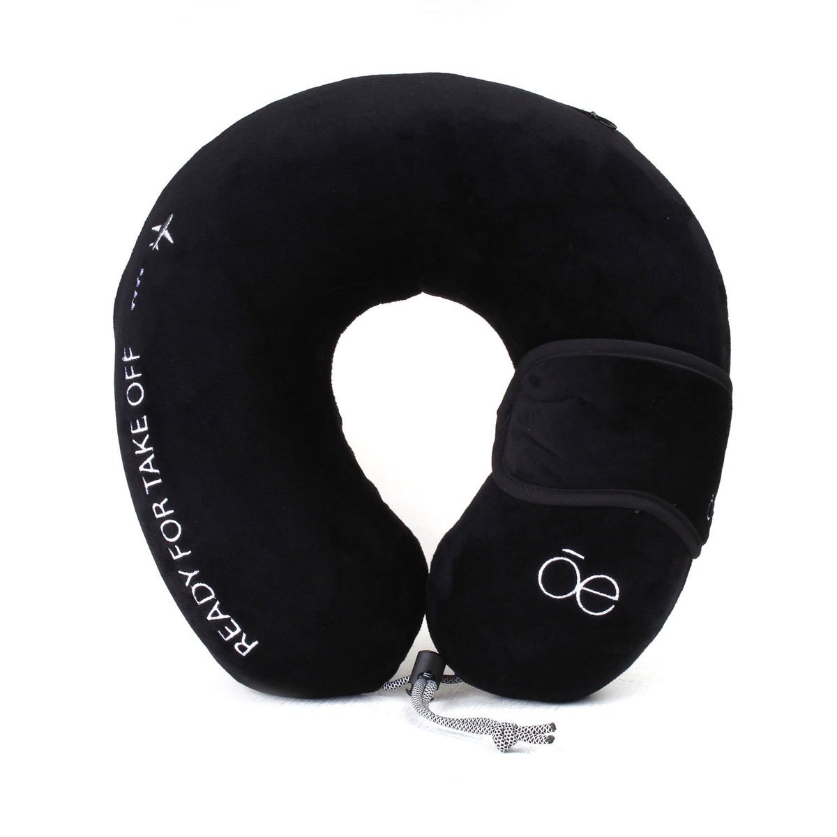 Almohada de Viaje con Antifaz Negro Cloe