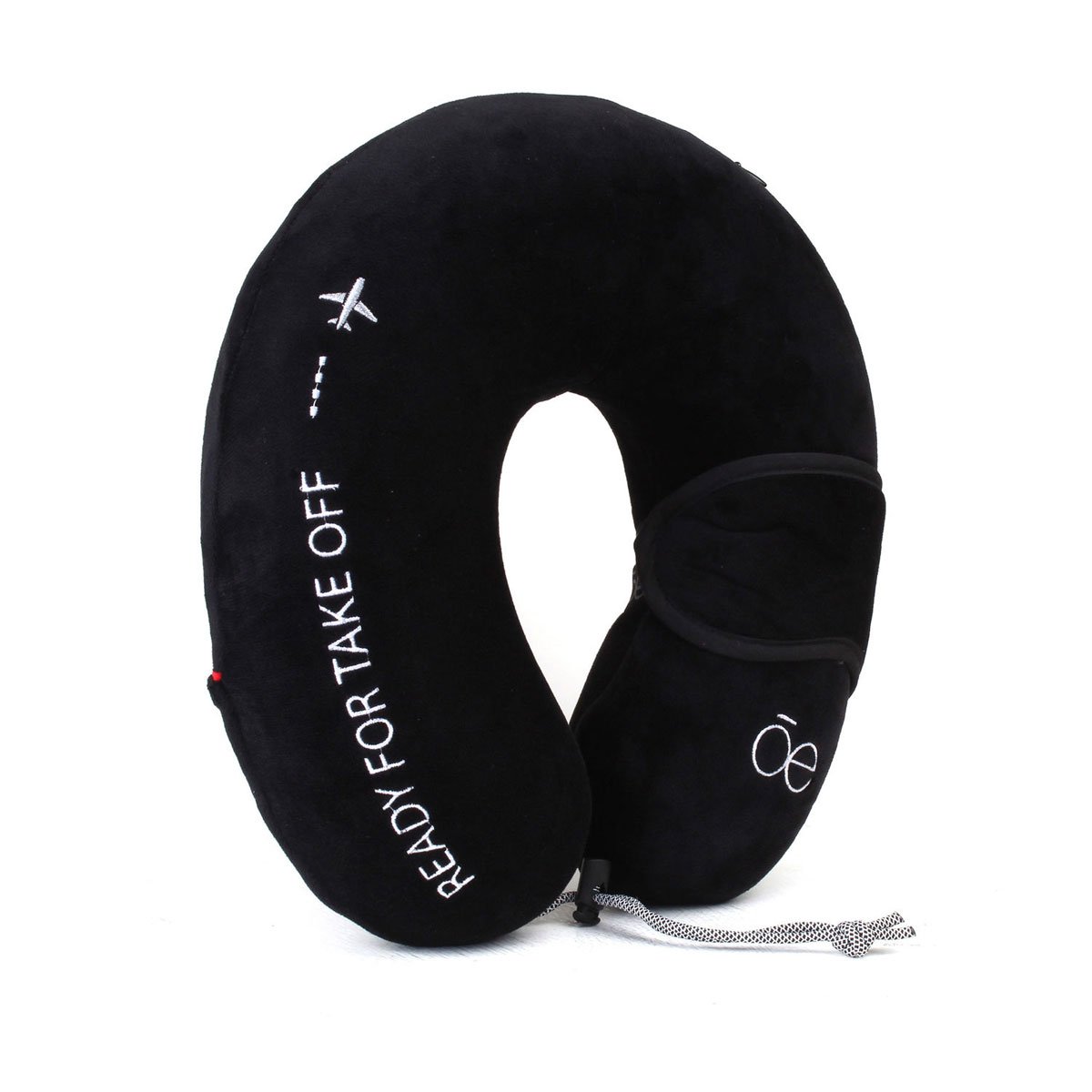 Almohada de Viaje con Antifaz Negro Cloe