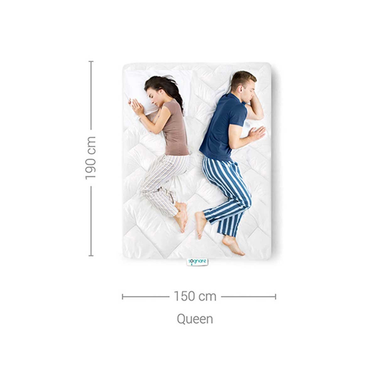 Cubre Colchón Extra Confort Queen Size Sognare
