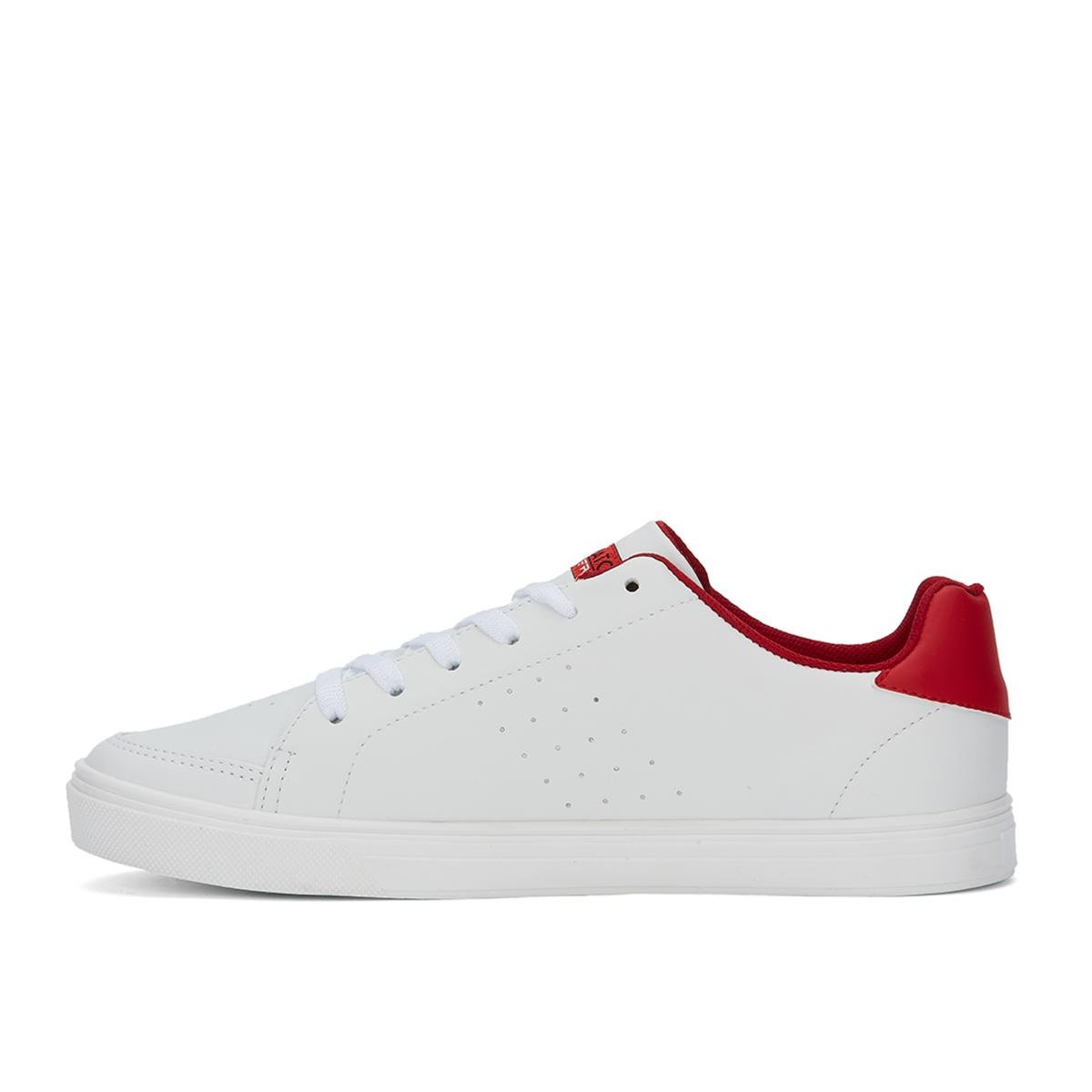 Tenis Sintético Blanco con Rojo para Hombre Ferrato