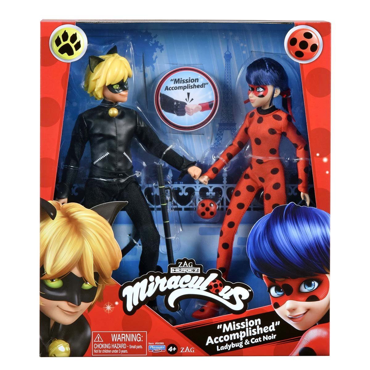 Figuras de Ladybug Y Cat Noir Miraculous Fashion Ladybug