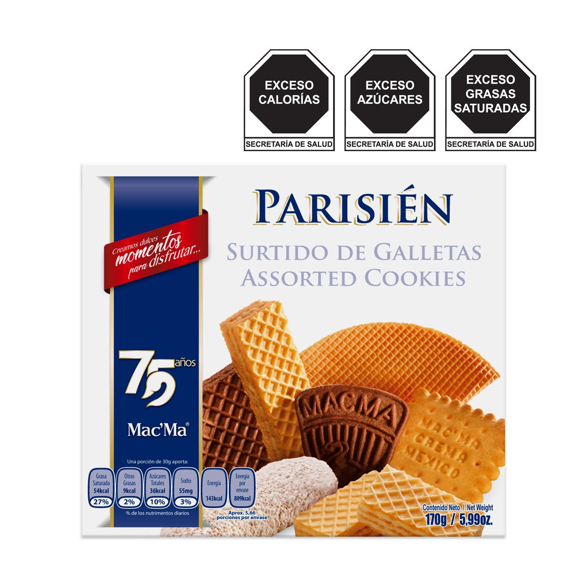 Galletas Surtido Parisién 170G Macma