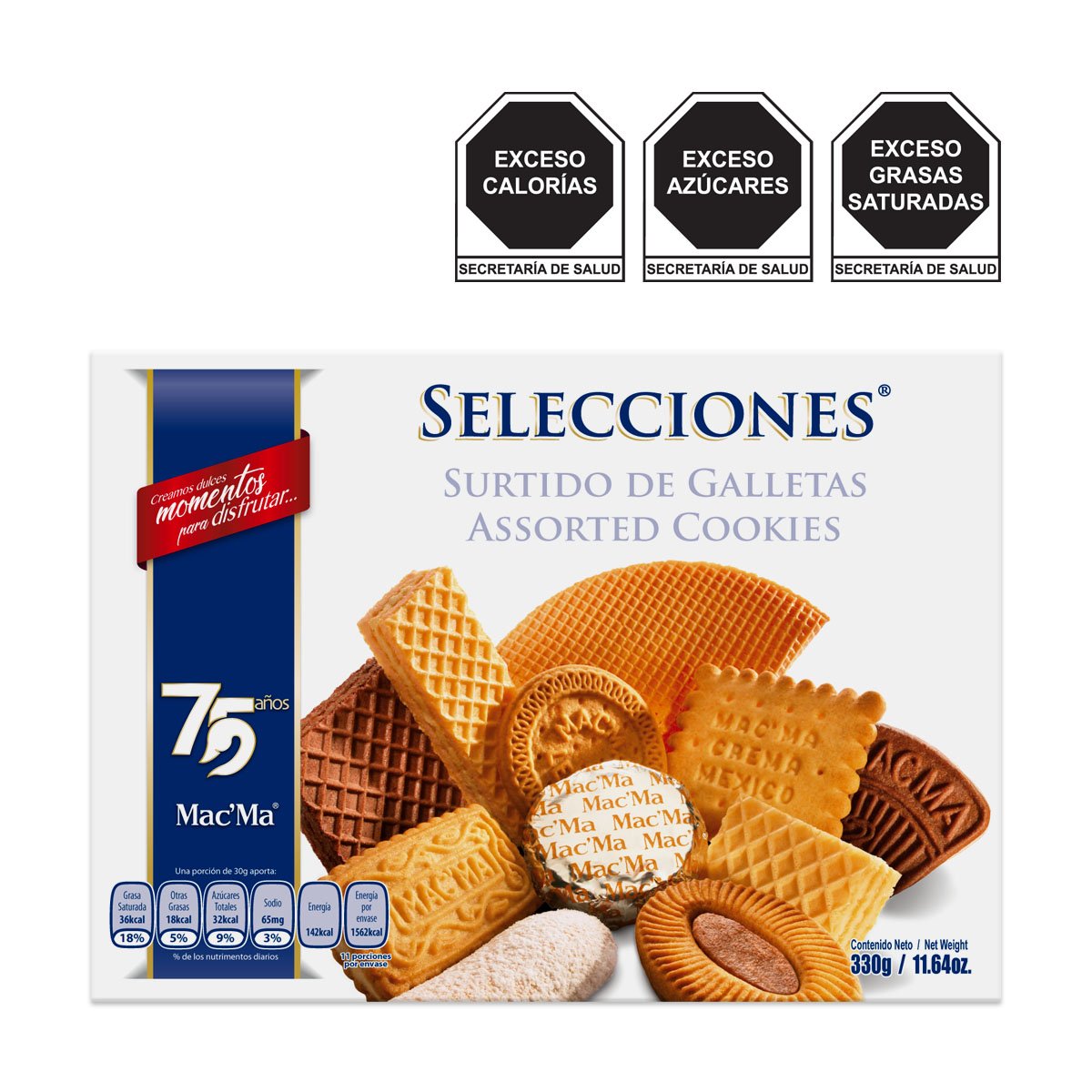 Galletas Selecciones 330 Gr Macma