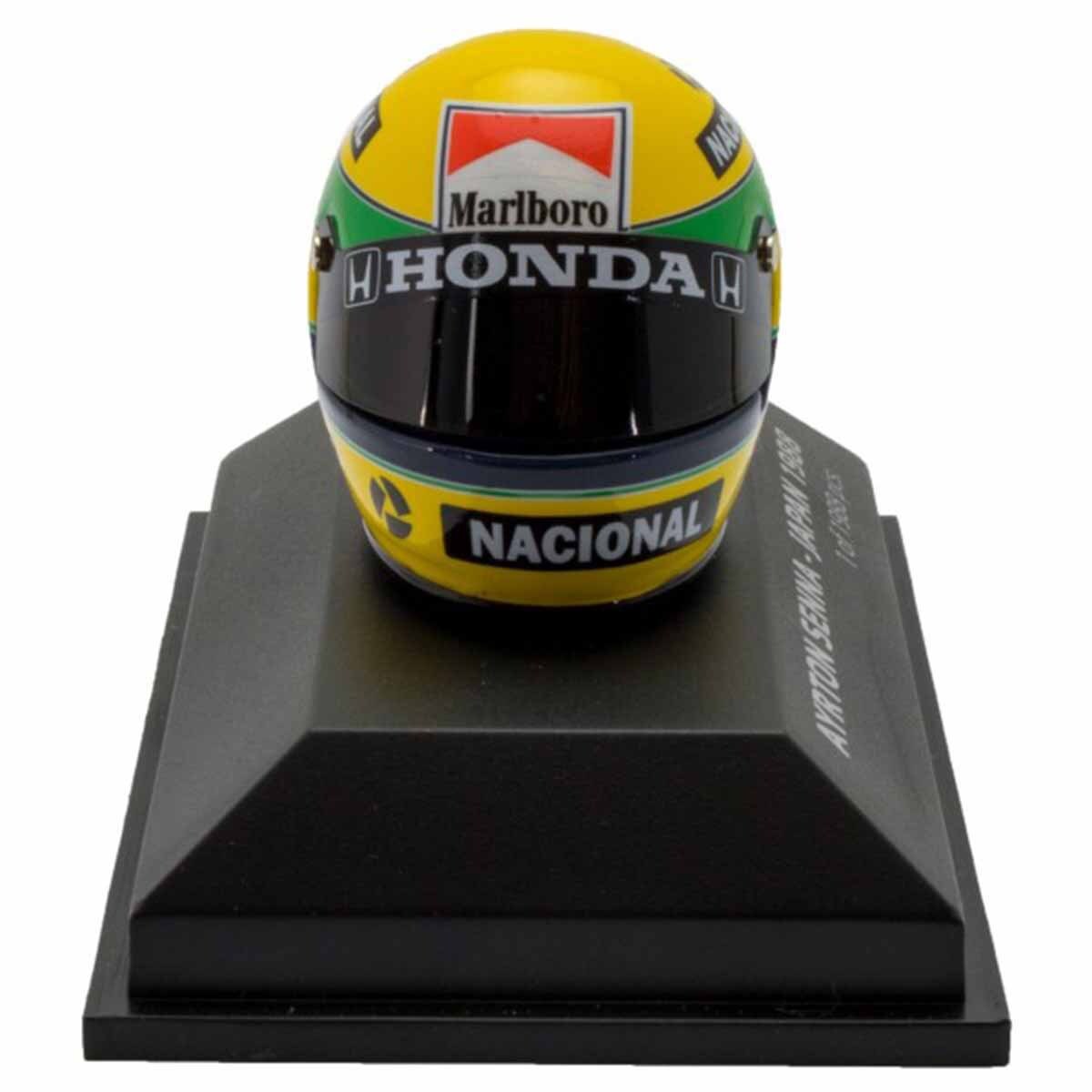 Calcas casco Ayrton Senna escala 1:8 