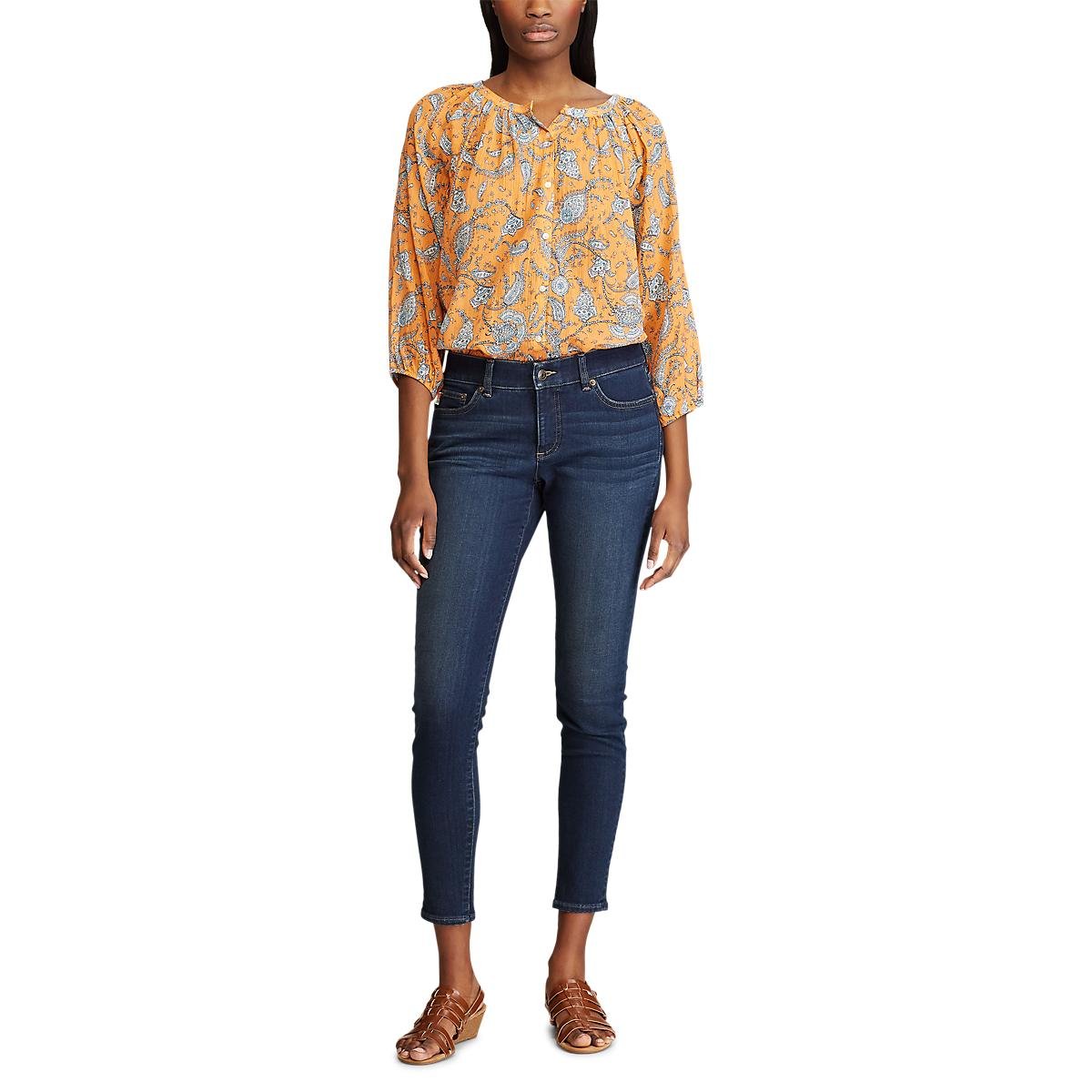 Blusa Casual Manga 3/4 Sims Chaps