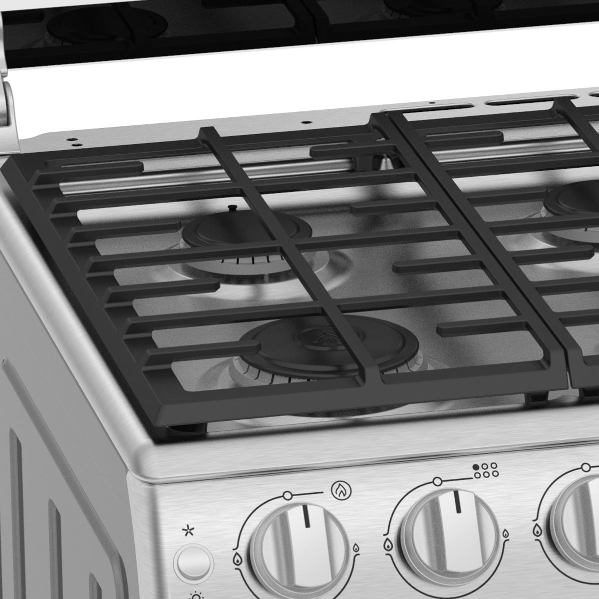 Estufa Mabe de Acero Inoxidable con Vidrio Espejo Em7675Cfix1