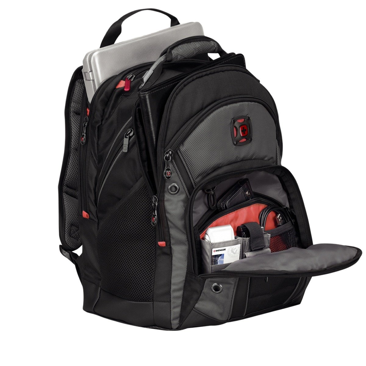 Mochila Portalaptop 16" Synergy Gris- Negro Wenger