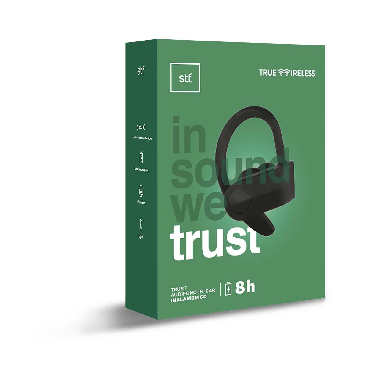 Audífonos In Ear Trust Tw Negro Stf