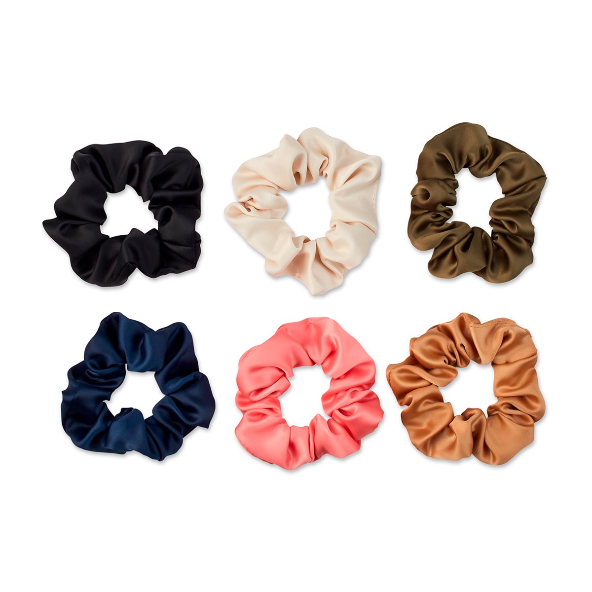 Scrunchies Satinadas Scunci 6 Pzas