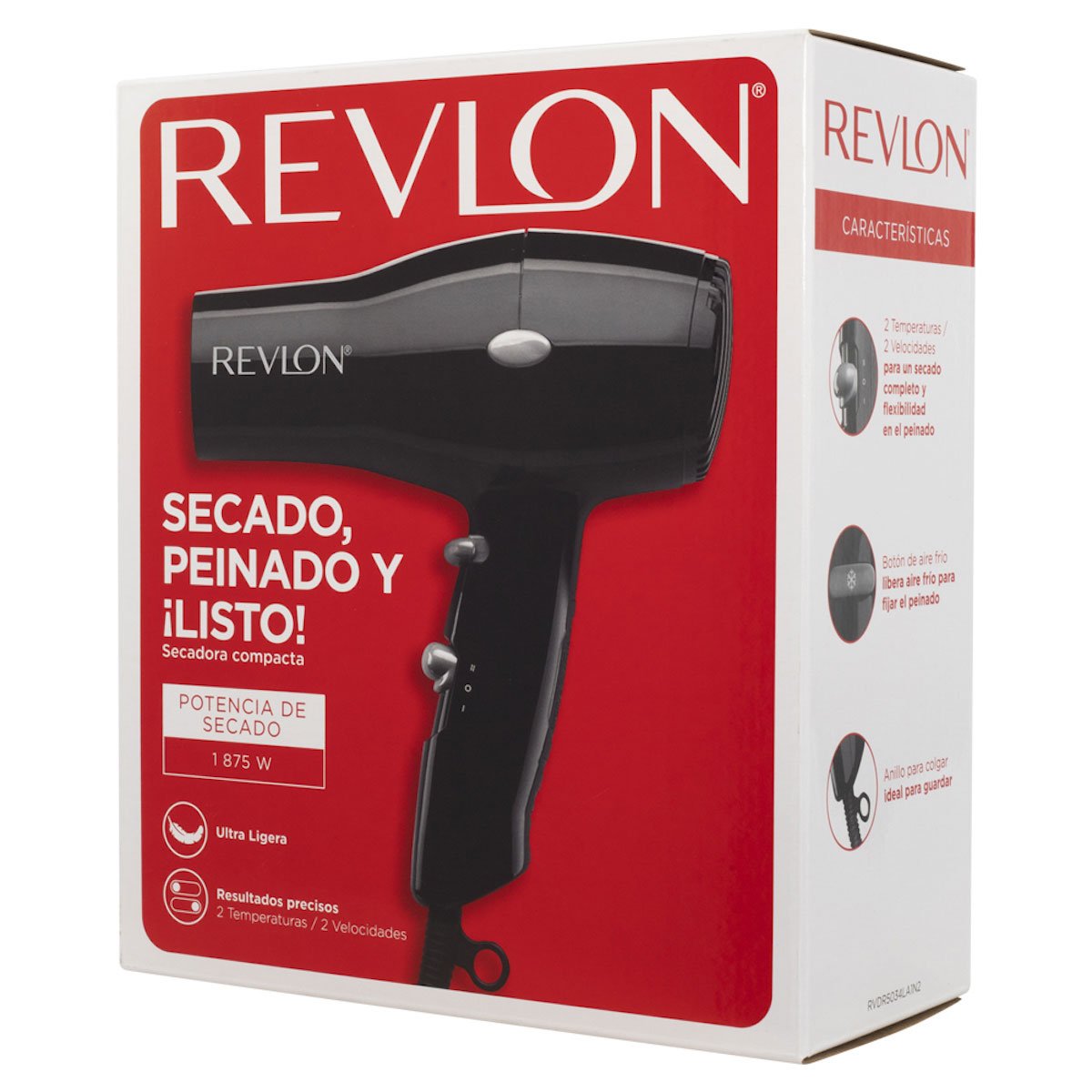 Revlon Essentials Secadora Compacta Ultraligera 1875W