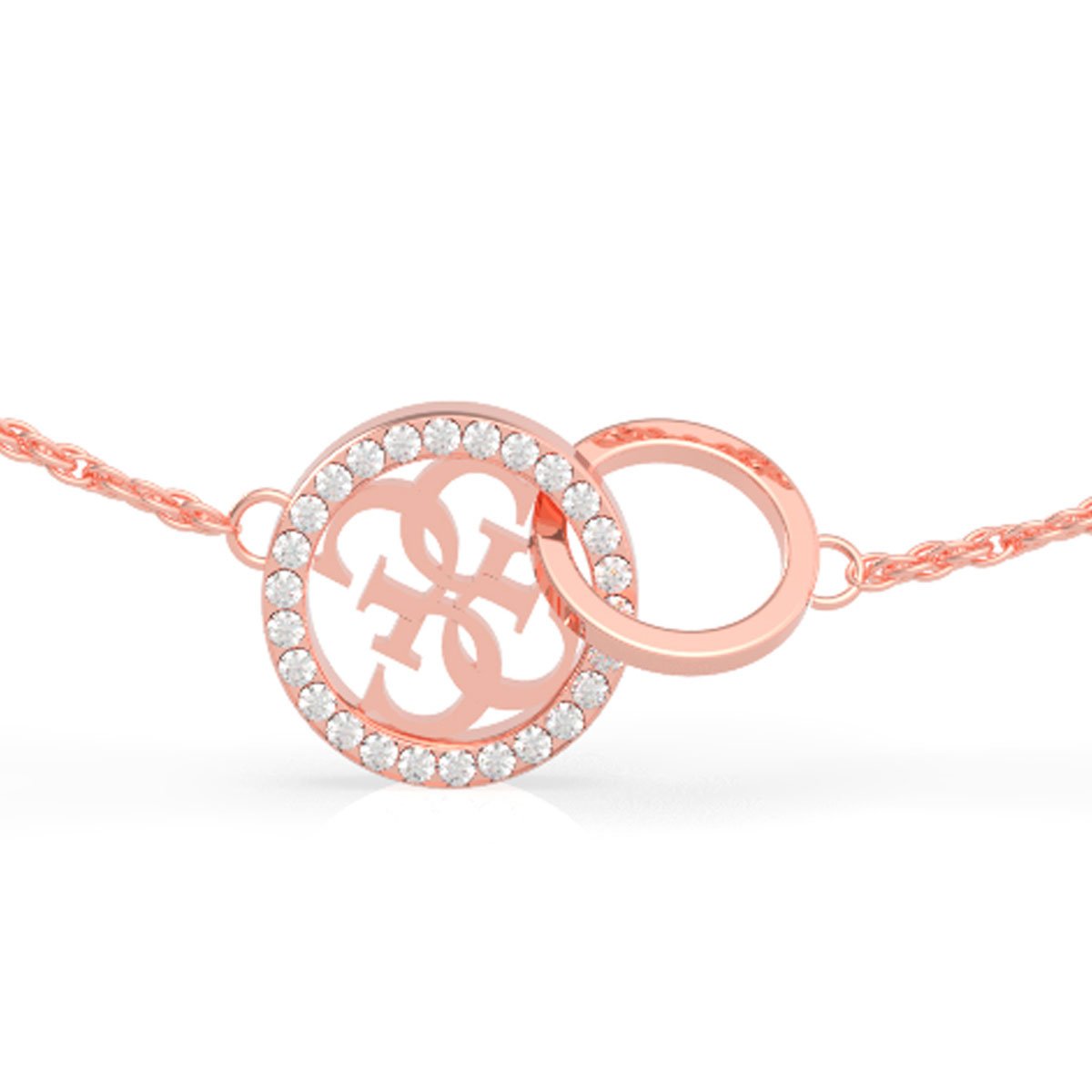 Collar Guess Equilibre, en Tono Oro Rosa