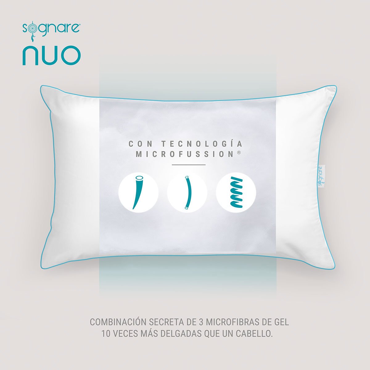 Almohada Sognare Nuo 4 Pack Estándar