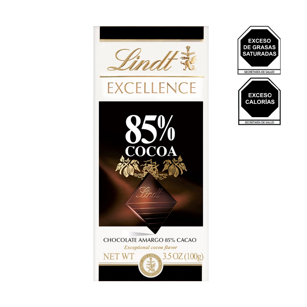 Tablilla de Chocolate 85% Cacao 100 Gr Excellence