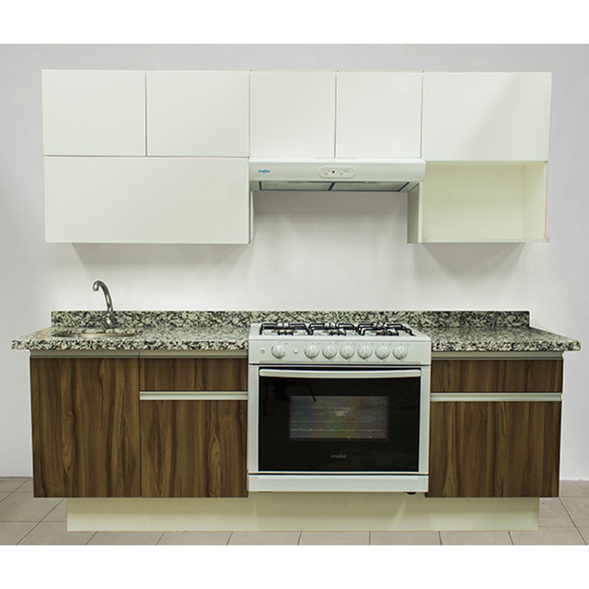 Cocina Integral Terracota 2.42M. Estufa Derecha Tarja Izquierda