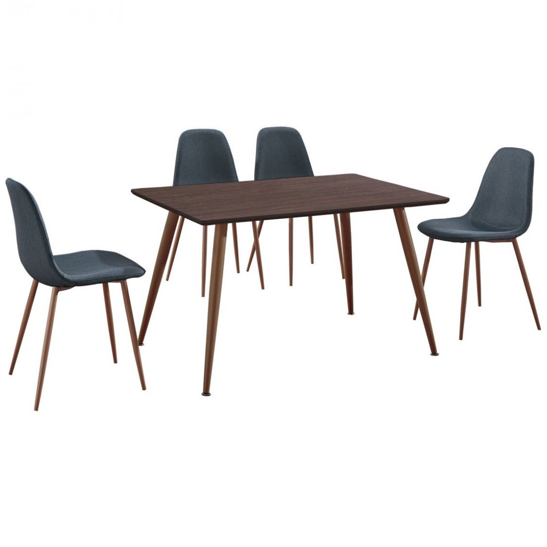 Comedor Gris 5 Piezas Crown Baccara