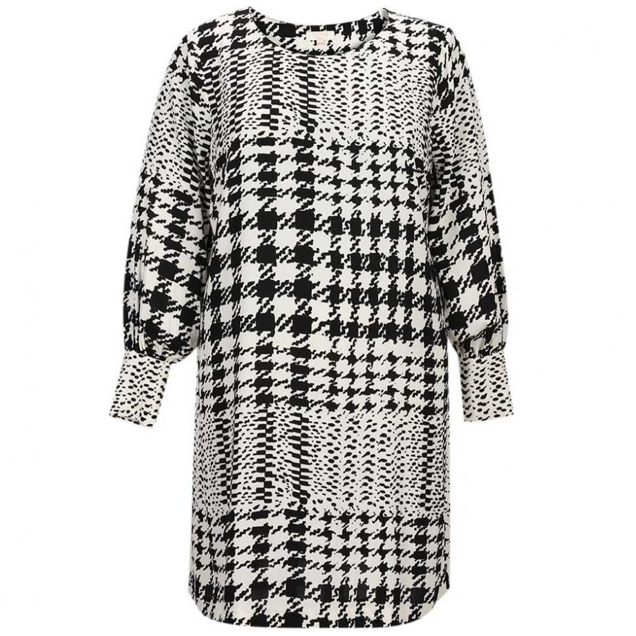 Vestido Estampado Pata de Gallo Life Styler