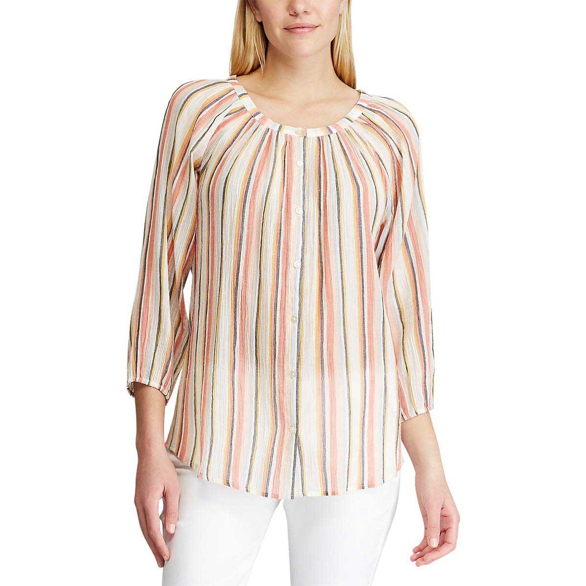 Blusa Casual Manga 3/4 Sims Chaps