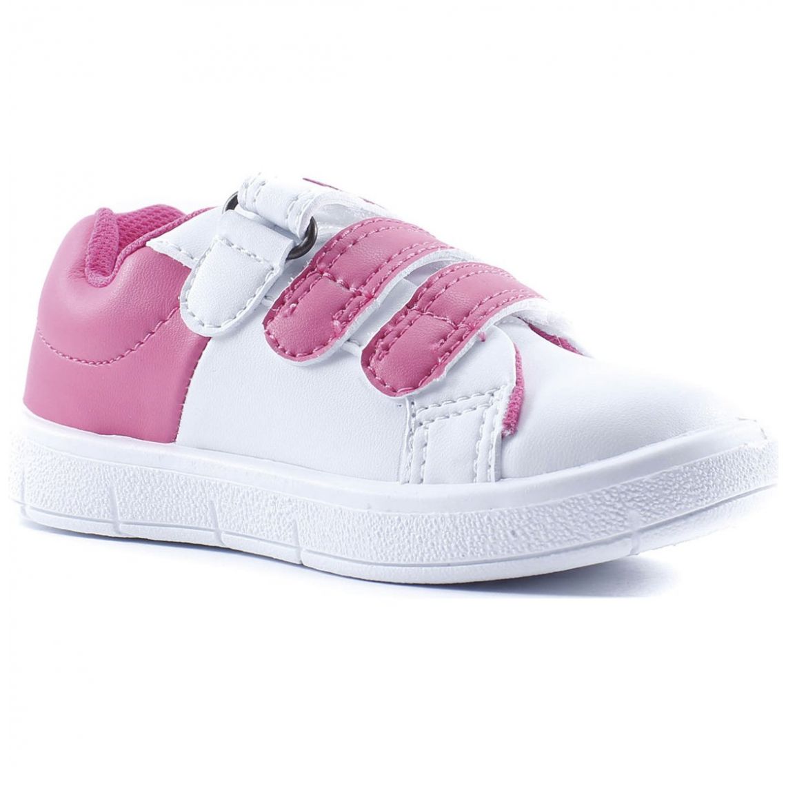 Tenis con Velcro Blanco Fiusha para Niña Bubble Gummers Modelo Leonbf