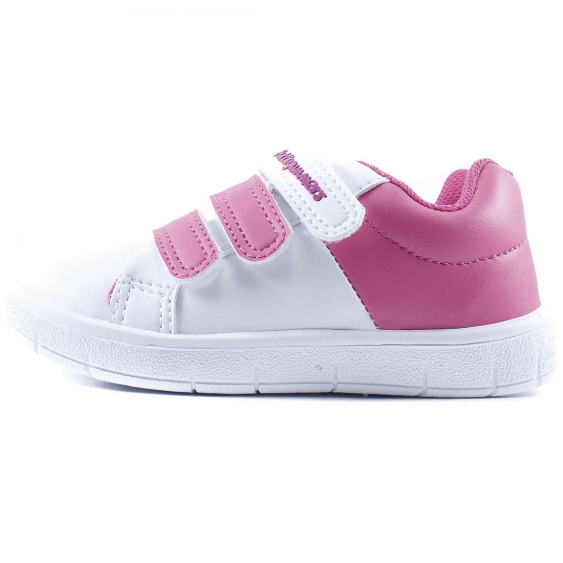 Tenis con Velcro Blanco Fiusha para Niña Bubble Gummers Modelo Leonbf
