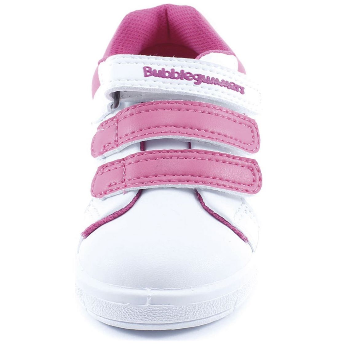 Tenis con Velcro Blanco Fiusha para Niña Bubble Gummers Modelo Leonbf