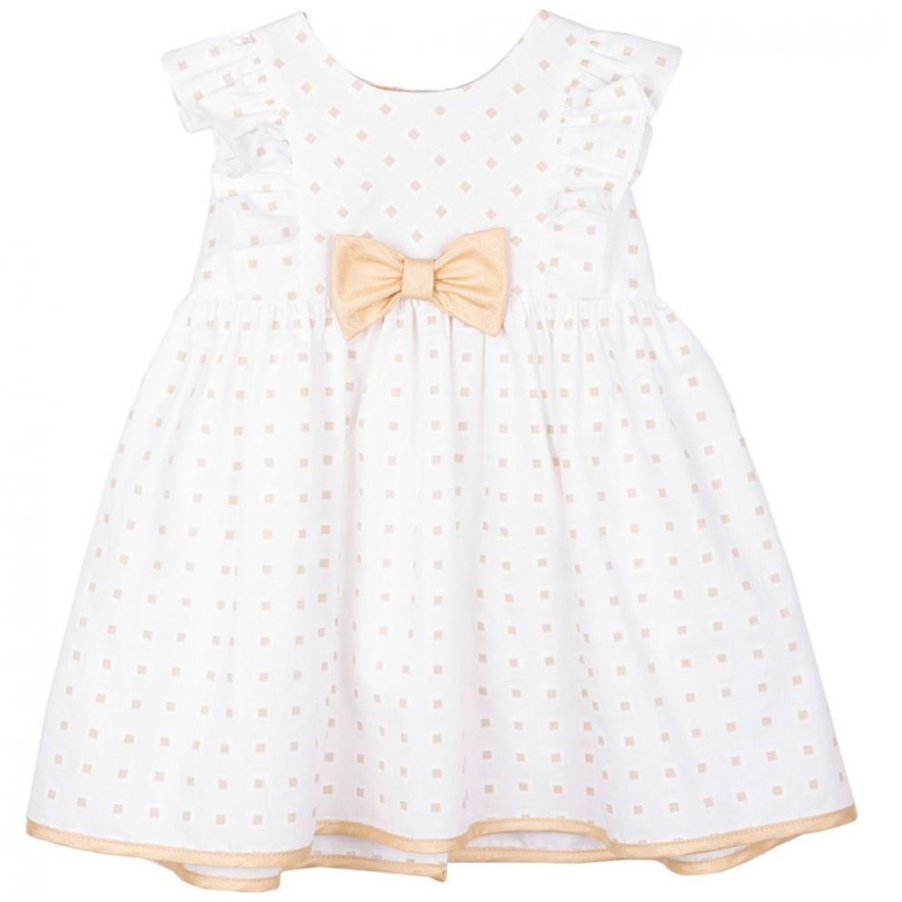Vestido Esportivo B.Duck Infantil - Manga Raglan Com Babados E Estampa
