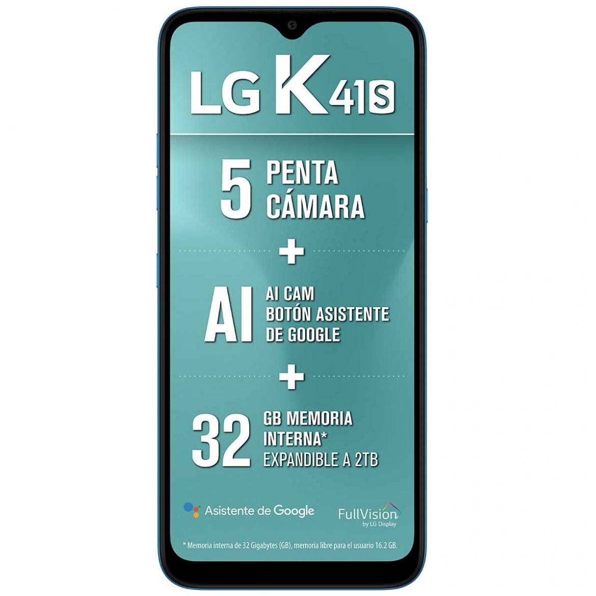 Celular LG K41S K410Hm Color Azul R9 (Telcel)